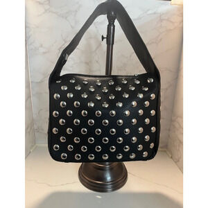 Studded Y2k Shoulder Bag 90s Punk Women Shoulder Purse Vegan Leather - NEW